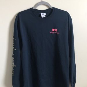 A long-sleeved Simply Southern shirt